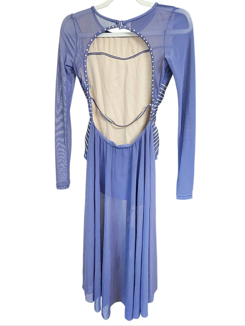 Weissman Elite Competition Solo Costume Radiant Sequin Mesh Dress Lyrical LC